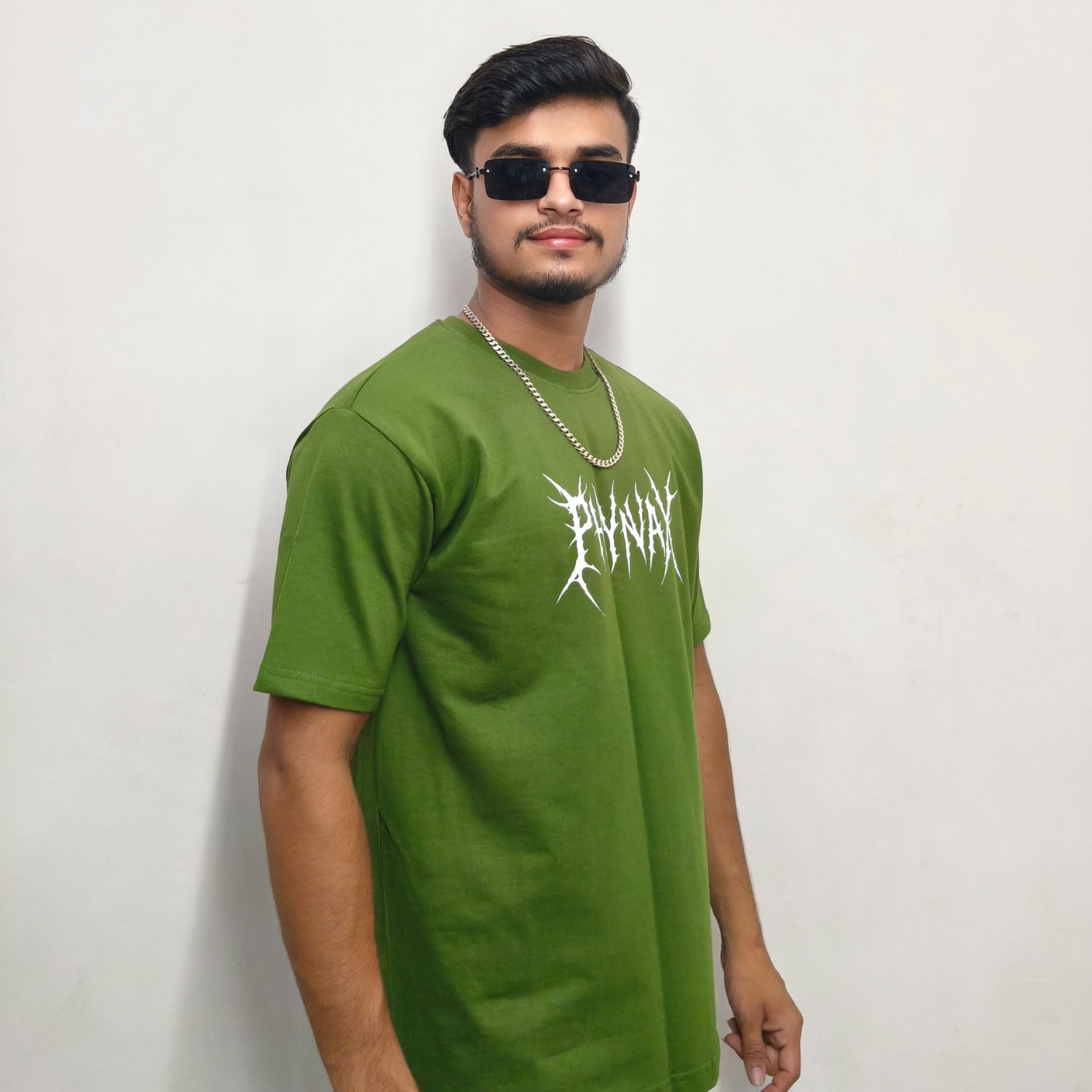 Phynax Men,s Premium Army Green Colour , 100% Cotton , 210GSM , Comfort & Soft