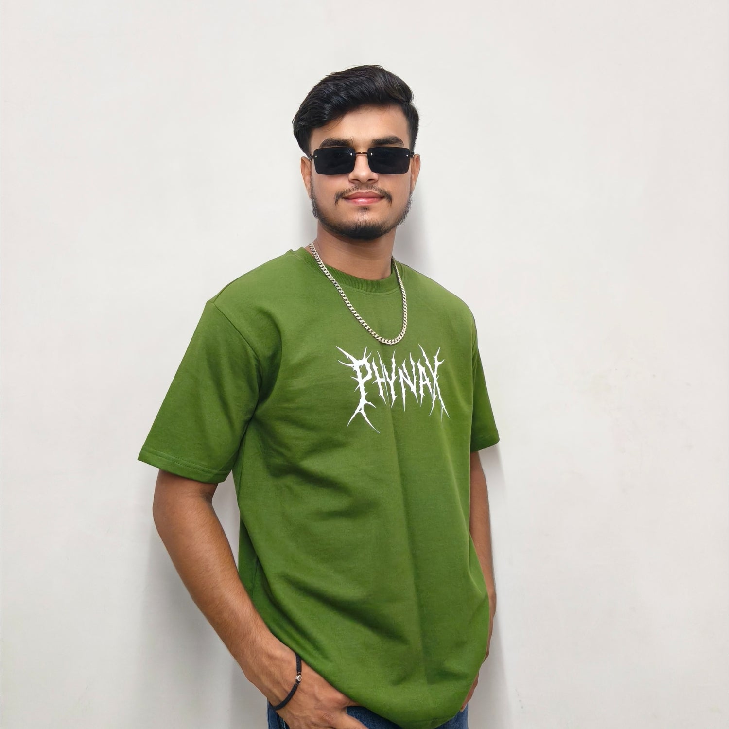 Phynax Men,s Premium Army Green Colour , 100% Cotton , 210GSM , Comfort & Soft