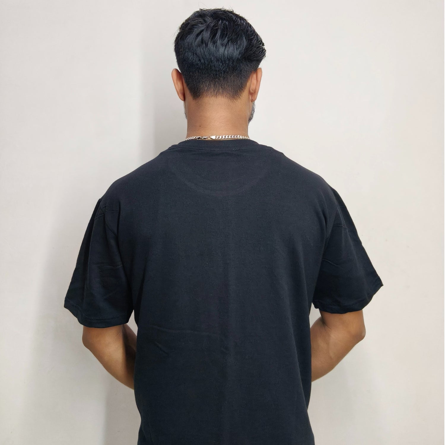 PHYNAX Men,s Premium Oversized T-shirt Black Colour , 100% Pure cotton , 210 GSM , Comfort and soft